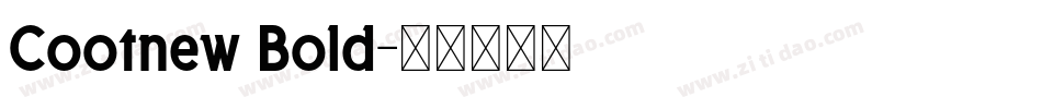 Cootnew Bold字体转换